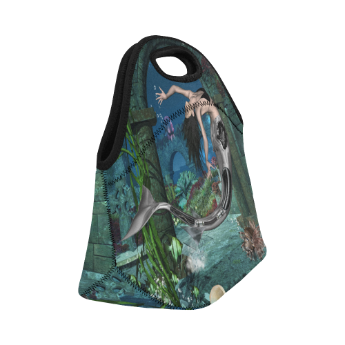 Wonderful mermaid Neoprene Lunch Bag/Small (Model 1669)