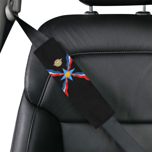 Assyrian Flag Car Seat Belt Cover 7''x10''