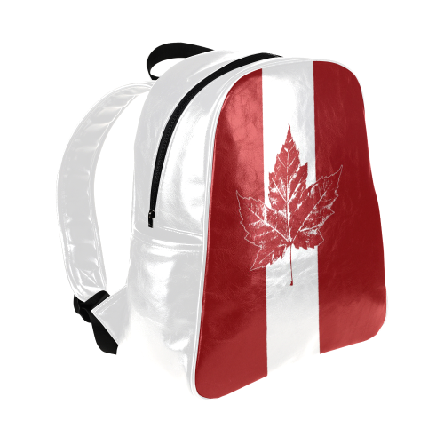 Cool Canada Flag Backpack Multi-Pockets Backpack (Model 1636)