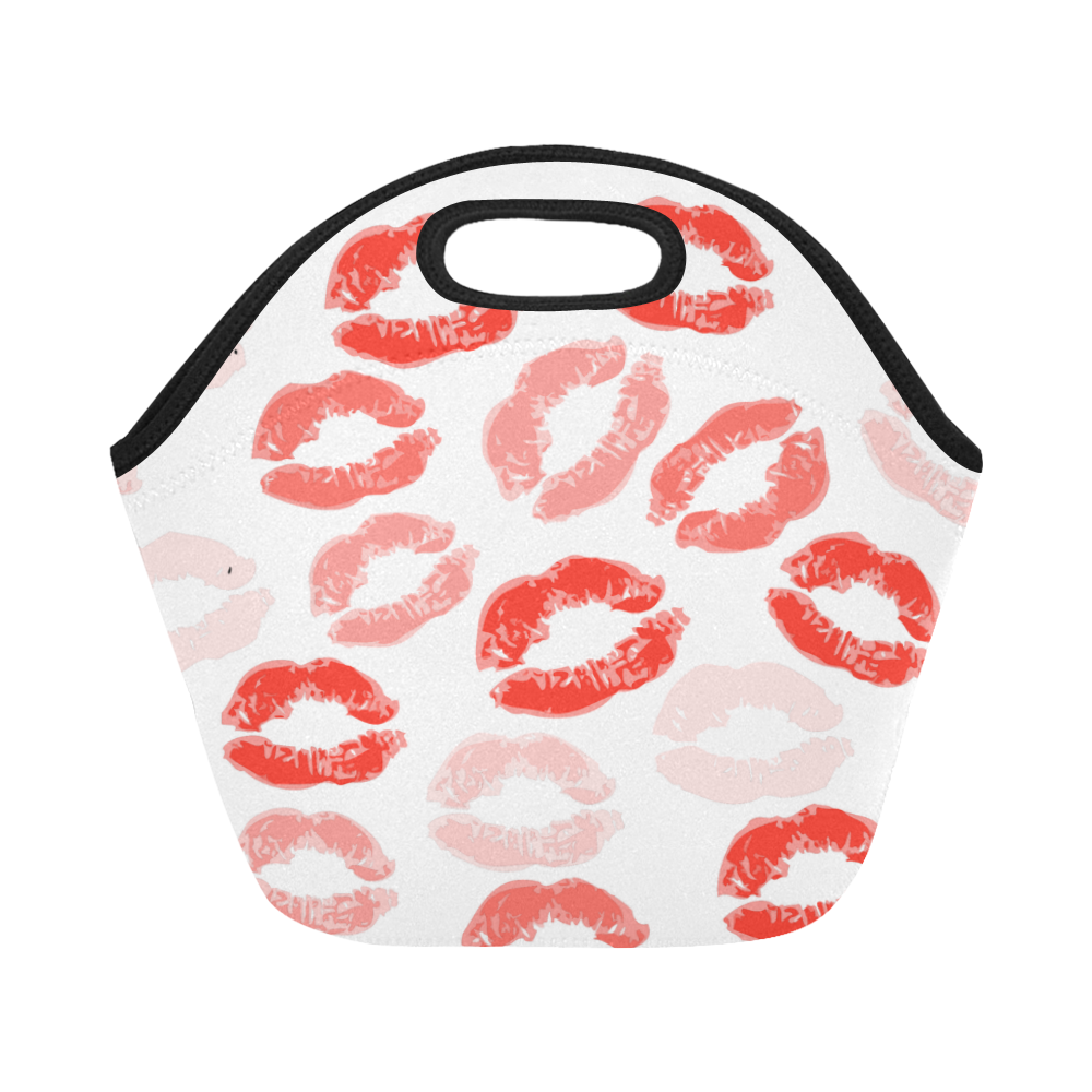 Blowing Kisses Neoprene Lunch Bag/Small (Model 1669)