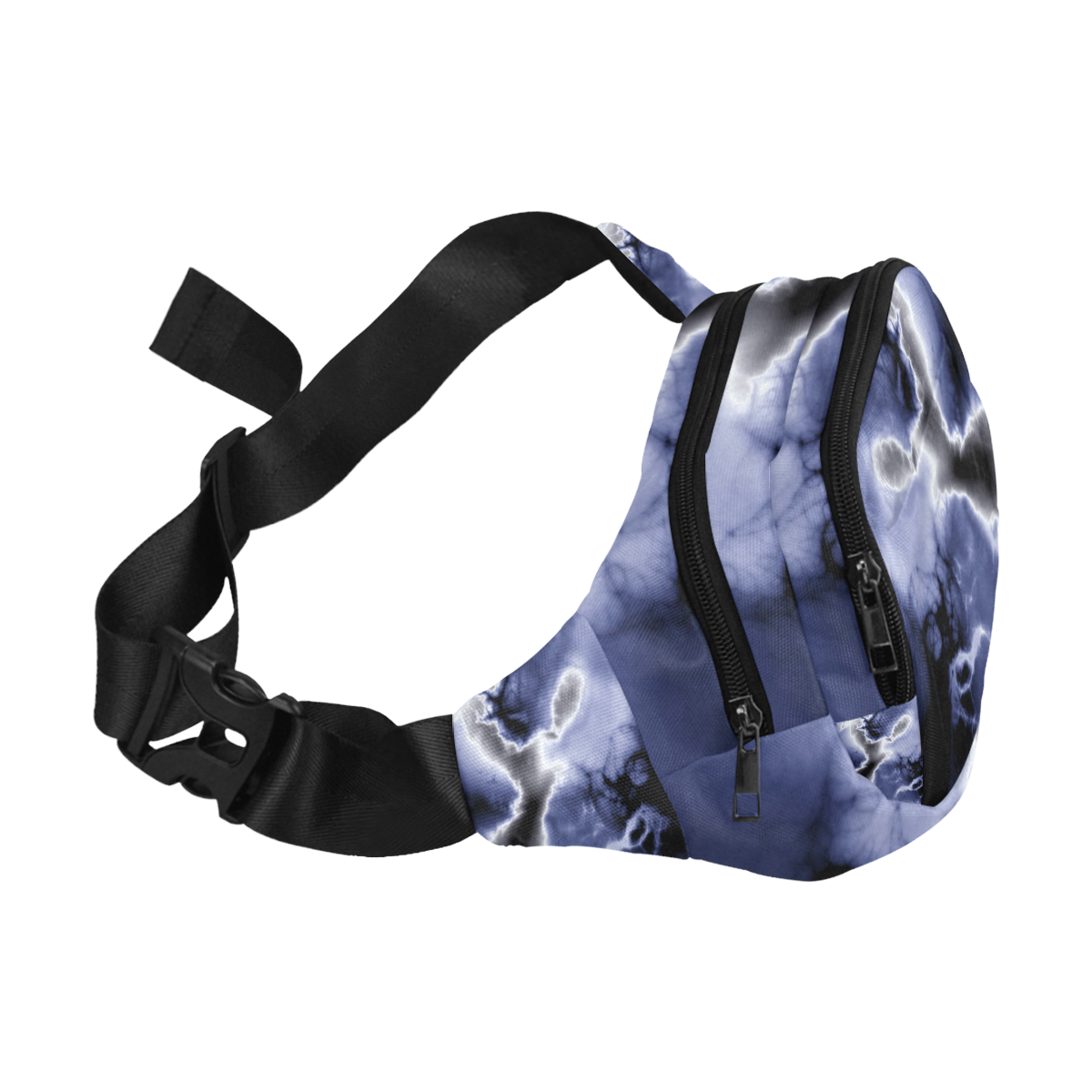 Winter Fractal 3 by JamColors Fanny Pack/Small (Model 1677)