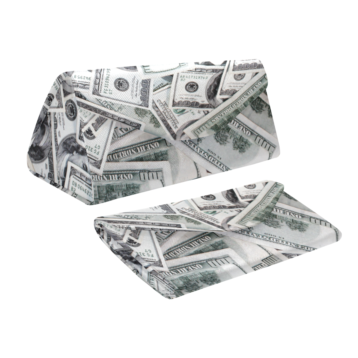 Cash Money / Hundred Dollar Bills Custom Foldable Glasses Case
