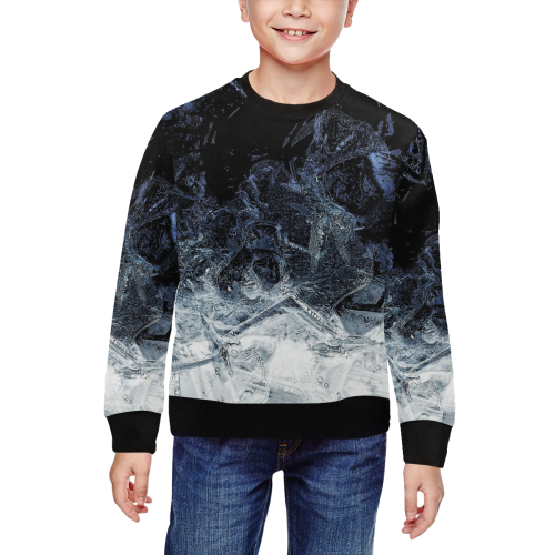 oil_a All Over Print Crewneck Sweatshirt for Kids (Model H29)