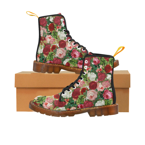 Vintage Flowers Martin Boots For Women Model 1203H