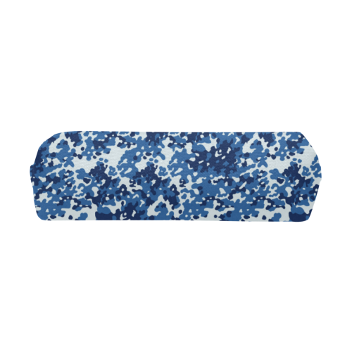 Digital Blue Camouflage Pencil Pouch/Small (Model 1681)