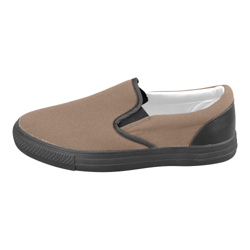Toffee Men's Slip-on Canvas Shoes (Model 019)