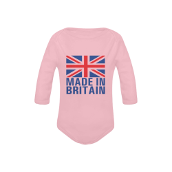 Made In Britain Baby Powder Organic Long Sleeve One Piece (Model T27)