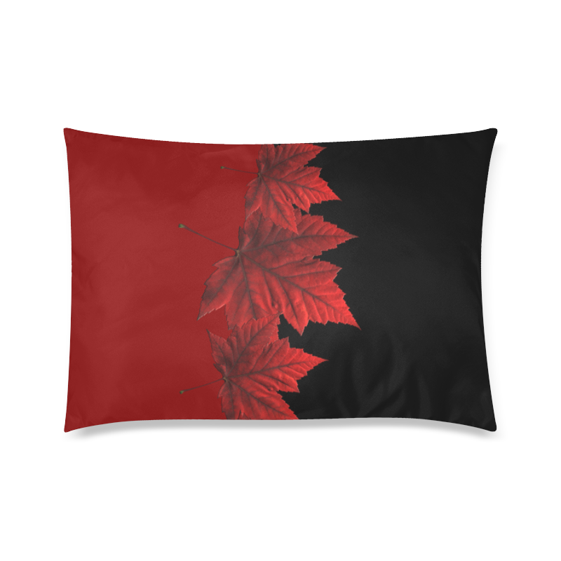 Canada Maple Leaf Custom Zippered Pillow Case 20"x30"(Twin Sides)