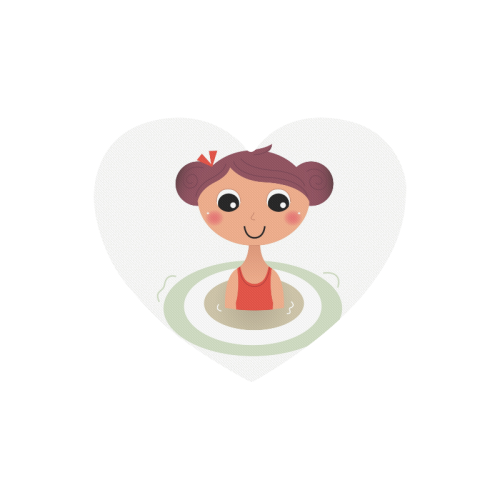 Cutie wellness Kid Chocos Heart-shaped Mousepad