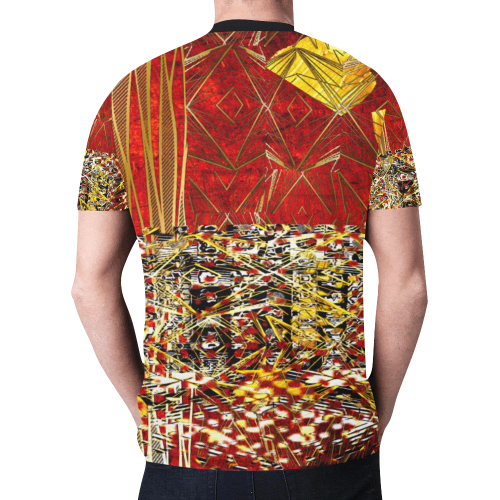 its a gold gold world mens Tshirt in many layers by FlipStylez Designs New All Over Print T-shirt for Men (Model T45)