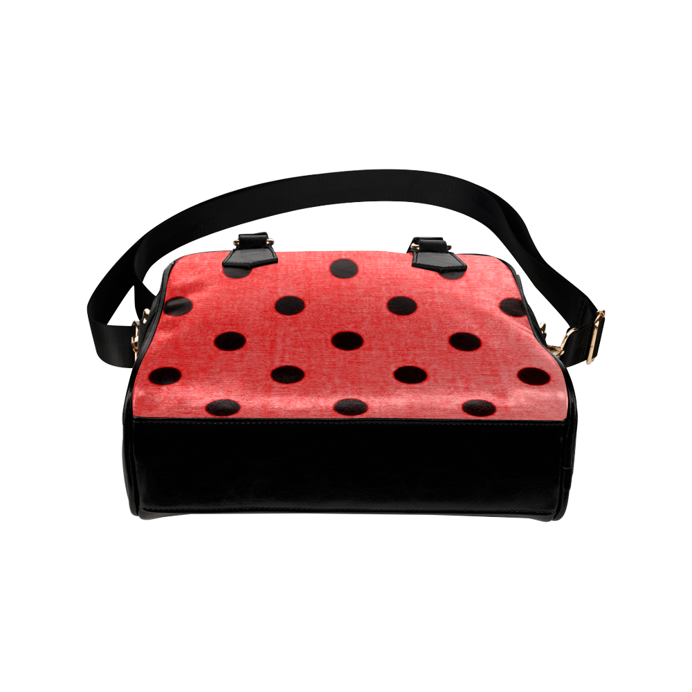 Ladybug Polka Dots Shoulder Handbag (Model 1634)