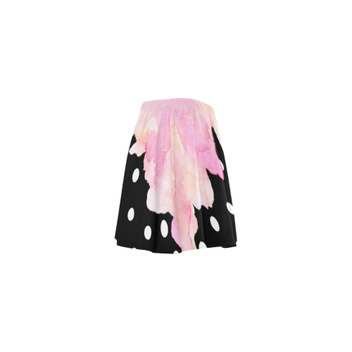 Pink Snow Cloud Mini Skating Skirt (Model D36)