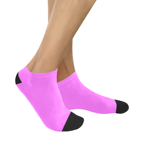 color ultra pink Women's Ankle Socks