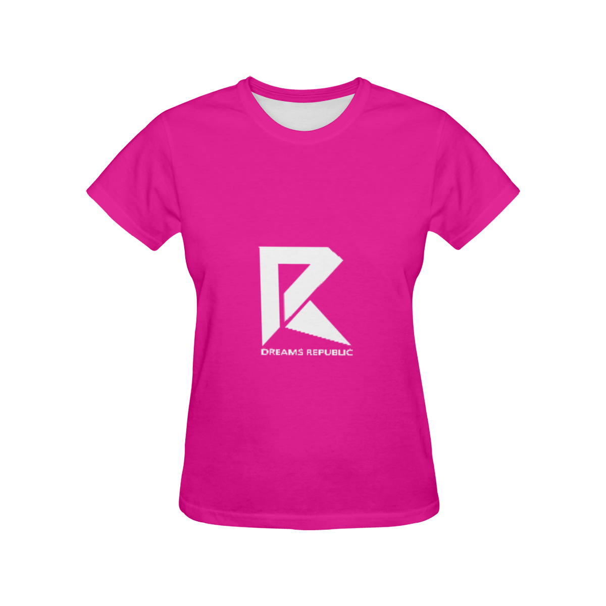 T-Shirt for Women(Pink and White) All Over Print T-Shirt for Women (USA Size) (Model T40)