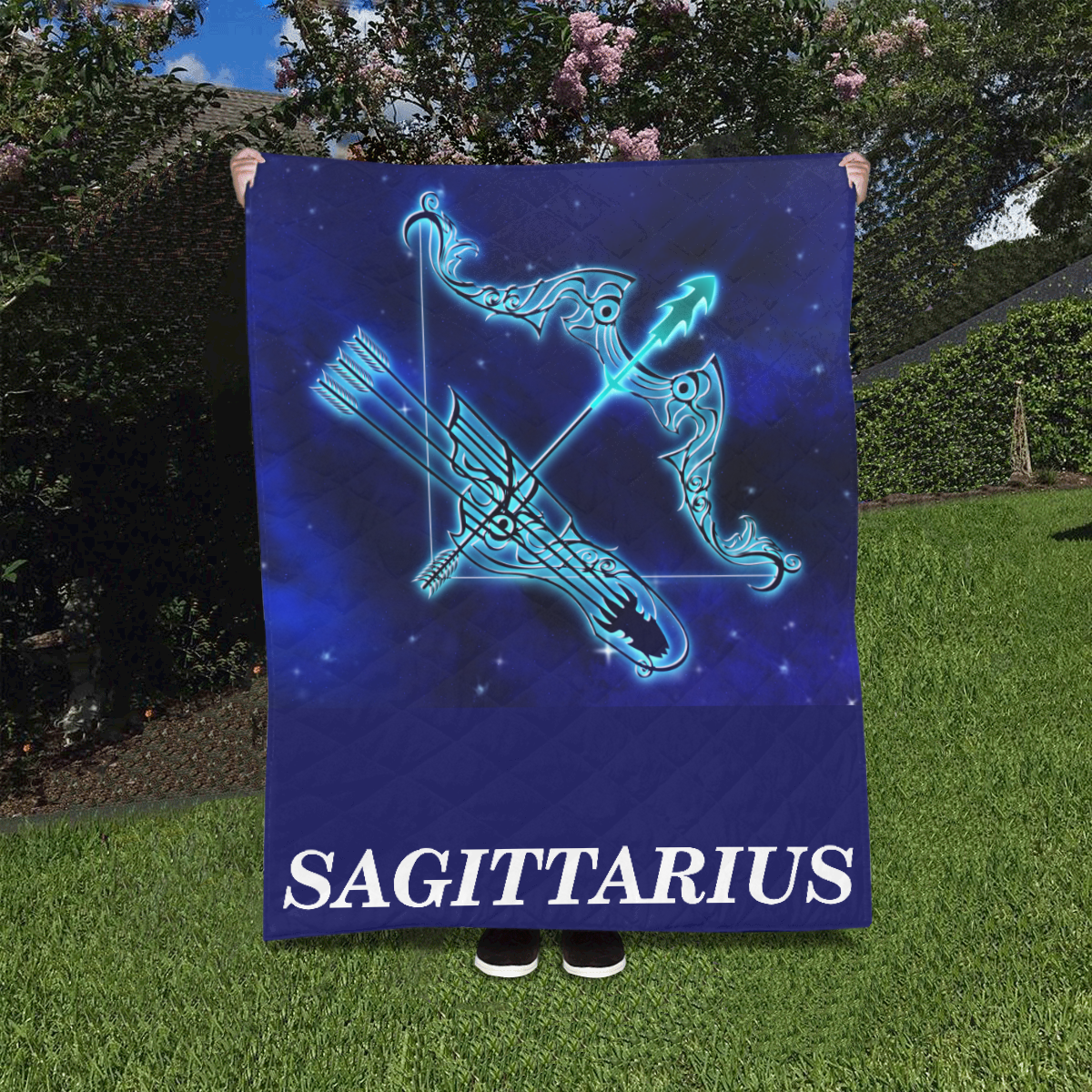 Sagittarius design Quilt 40"x50"