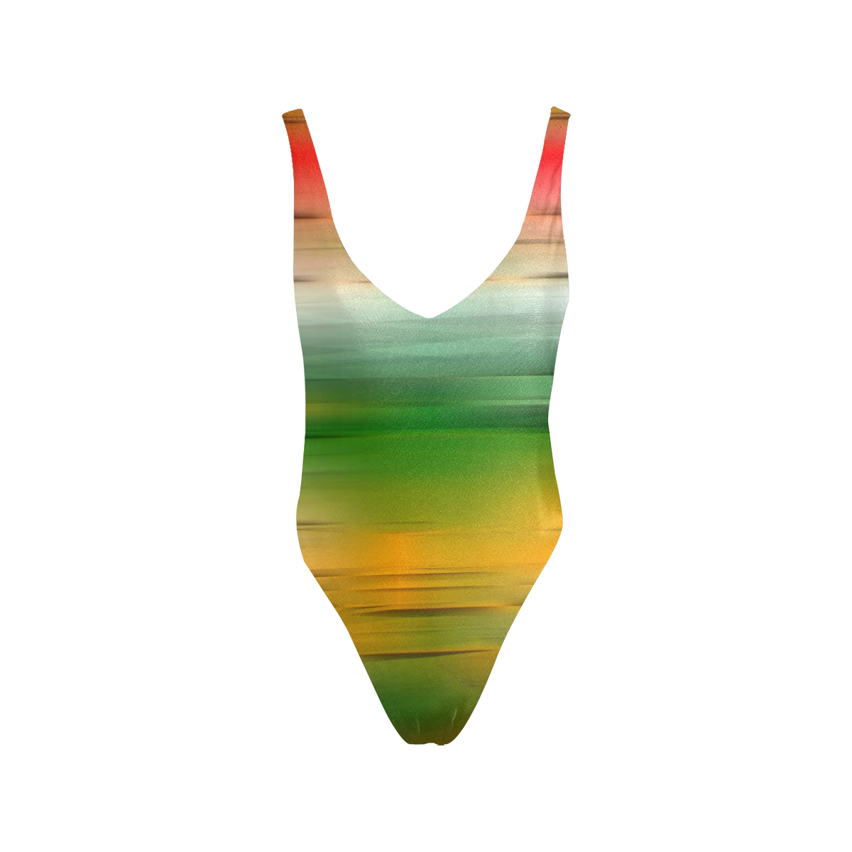noisy gradient 3 by JamColors Sexy Low Back One-Piece Swimsuit (Model S09)