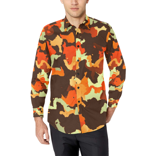 new modern camouflage C by JamColors Men's All Over Print Casual Dress Shirt (Model T61)