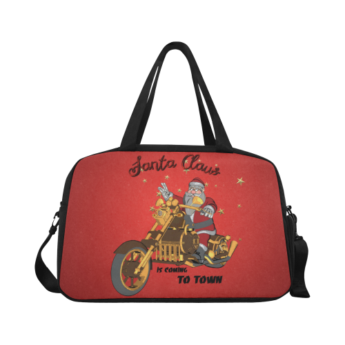 Santa Claus wish you a merry Christmas Fitness Handbag (Model 1671)