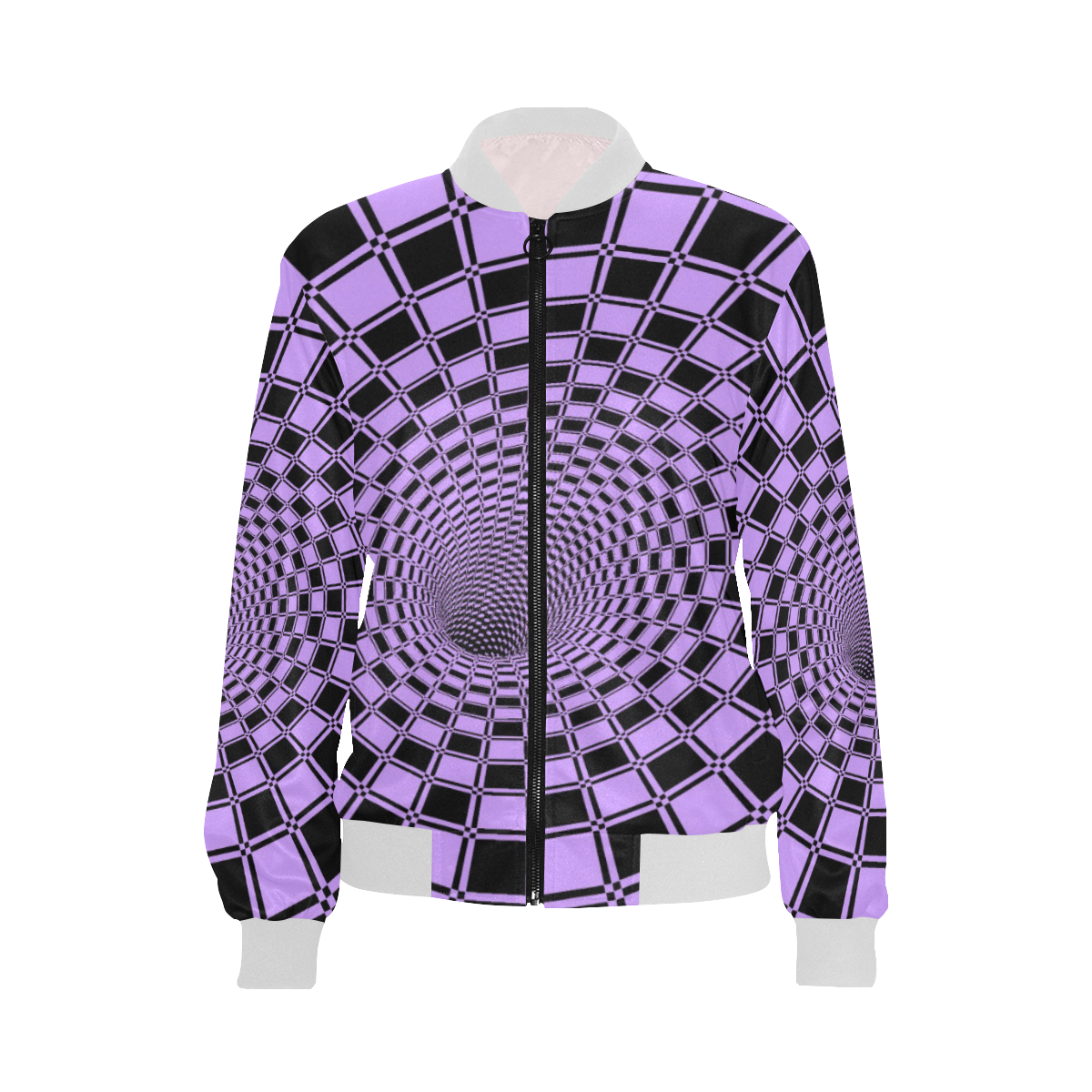 CHECKERBOARD 424 All Over Print Bomber Jacket for Women (Model H36)