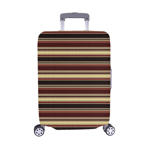 Dark textured stripes Luggage Cover/Medium 22"-25"