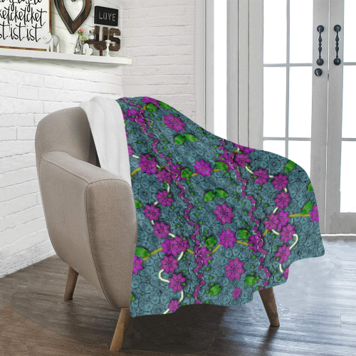 the most beautiful flower forest on earth Ultra-Soft Micro Fleece Blanket 30''x40''