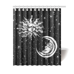 Mystic  Moon and Sun Shower Curtain 60"x72"