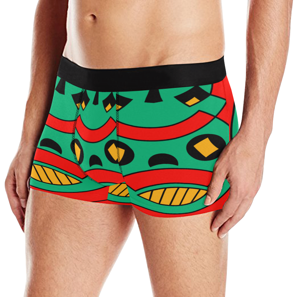 African Scary Tribal Men's All Over Print Boxer Briefs (Model L10)