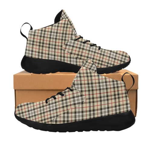 STRIPES LIGHT BROWN Women's Chukka Training Shoes (Model 57502)