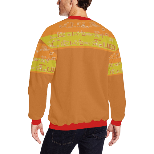Employee Number WOMCHU 27 Men's Oversized Fleece Crew Sweatshirt/Large Size(Model H18)