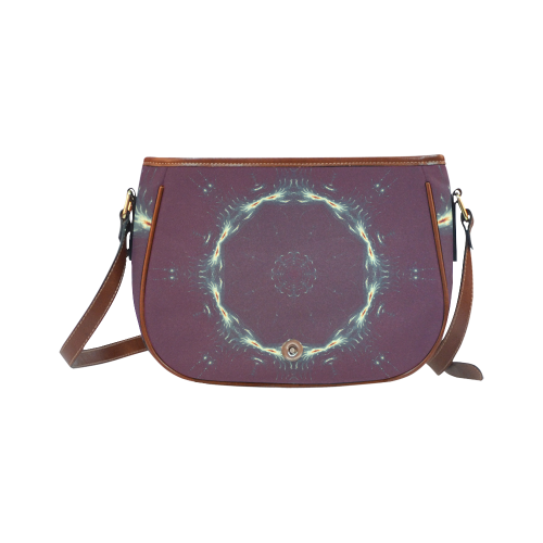 Mandala Sparks Saddle Bag/Small (Model 1649) Full Customization