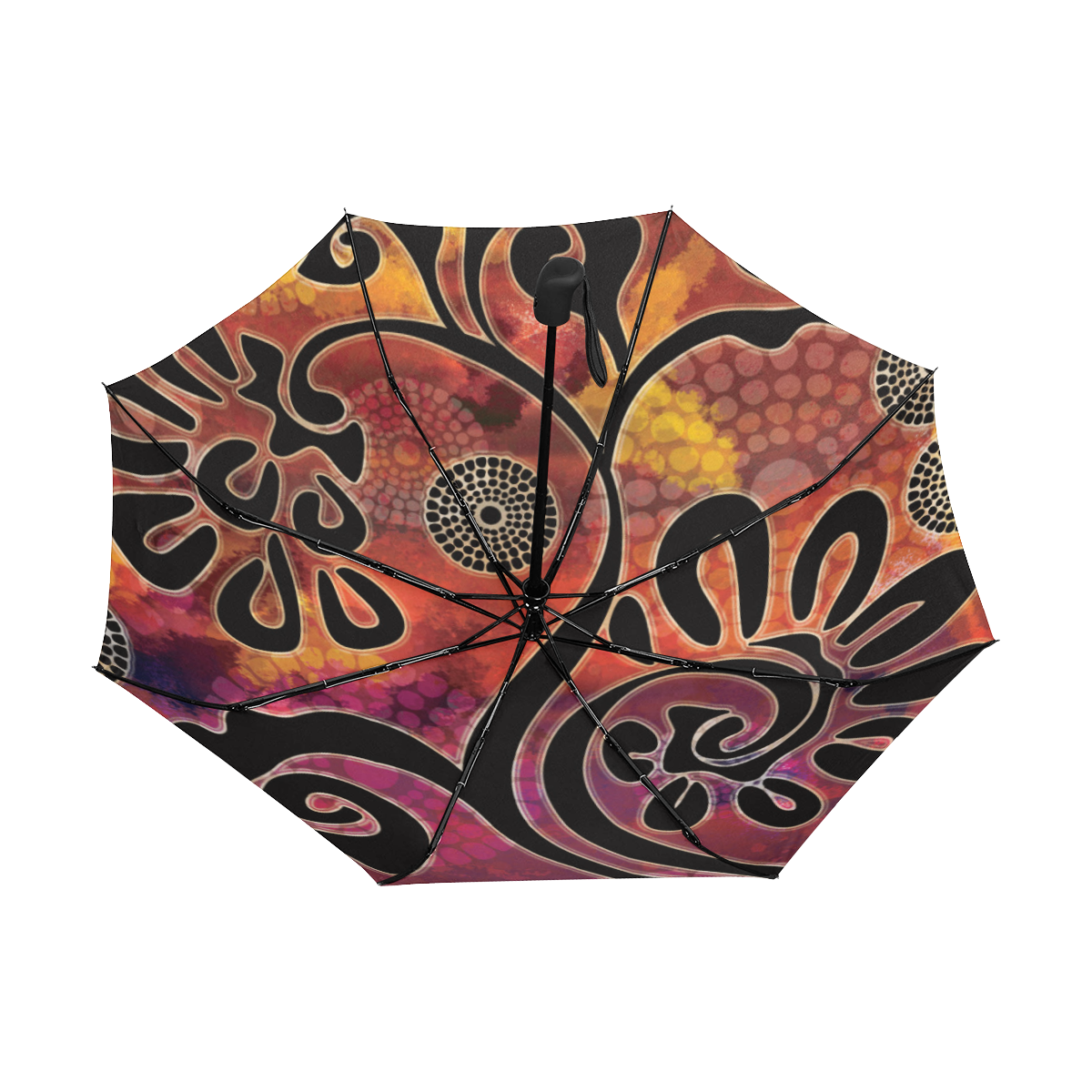 Exotic Vines Anti-UV Auto-Foldable Umbrella (Underside Printing) (U06)