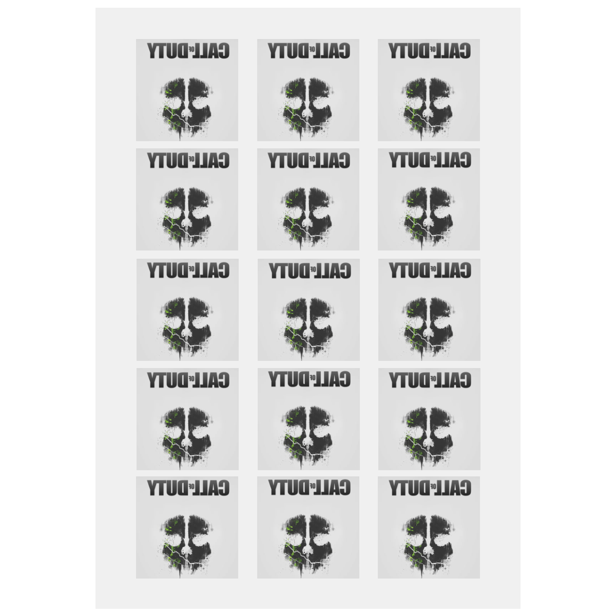 COD Personalized Temporary Tattoo (15 Pieces)