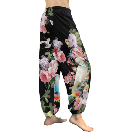 Cockatoos and Hoops Women's All Over Print Harem Pants (Model L18)