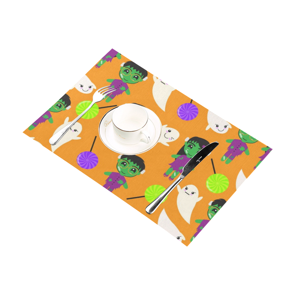 Monsters And Ghost Pattern Placemat 12’’ x 18’’ (Set of 6)