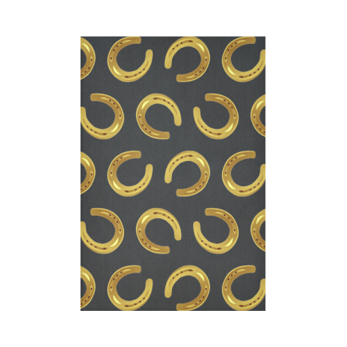 Golden horseshoe Cotton Linen Wall Tapestry 60"x 90"