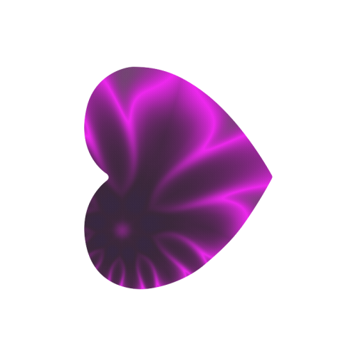 Purple Blossom Heart-shaped Mousepad