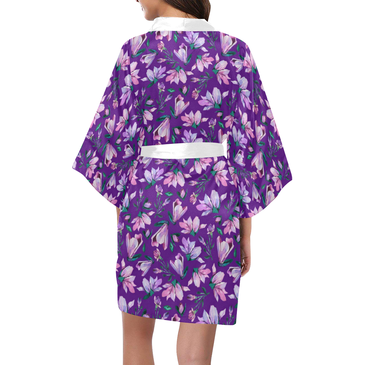 Purple Spring Kimono Robe