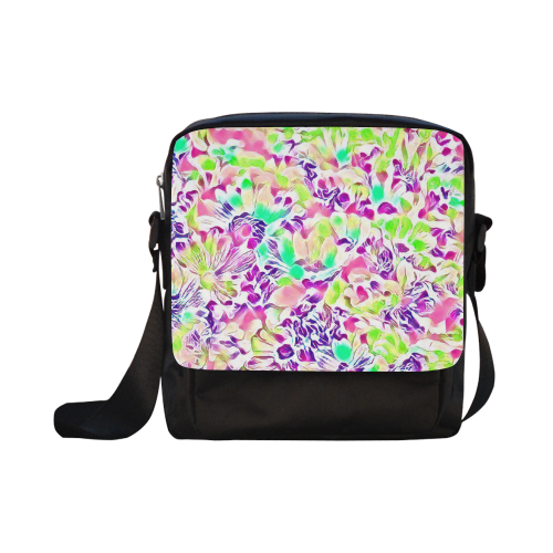 Floral Summer Greetings  1C by JamColors Crossbody Nylon Bags (Model 1633)