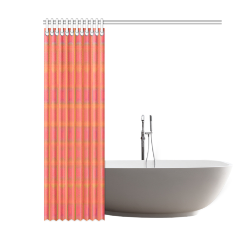 Pale pink golden multiple squares Shower Curtain 60"x72"