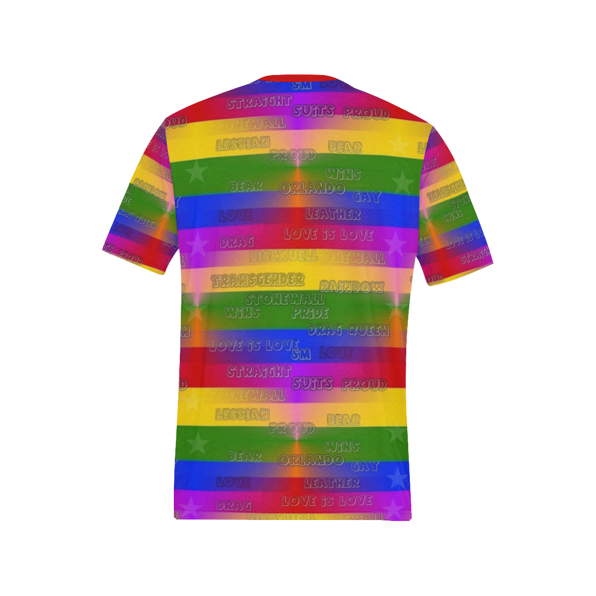 Pride 2020 by Nico Bielow Men's All Over Print T-Shirt (Solid Color Neck) (Model T63)