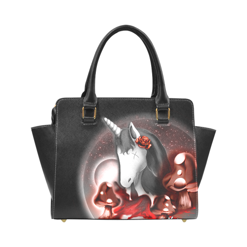 Dead Unicorn Rivet Shoulder Handbag (Model 1645)