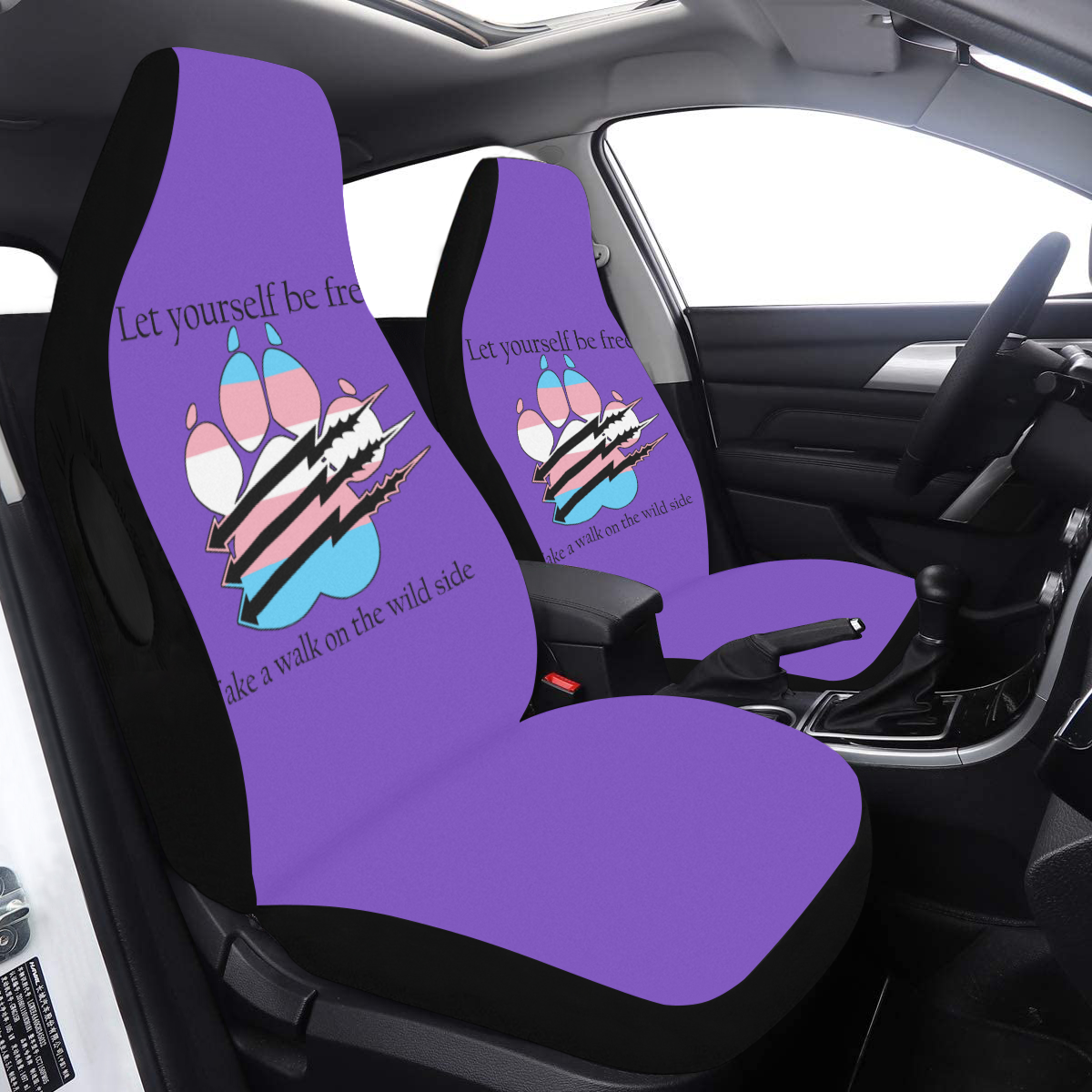 Trans Pride Car Seat Cover Airbag Compatible (Set of 2)