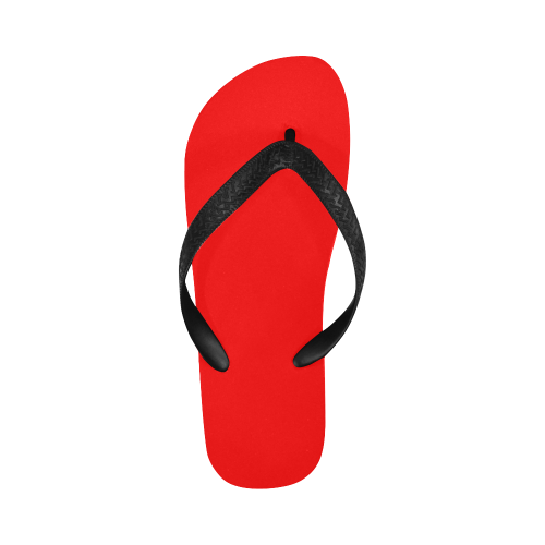 color red Flip Flops for Men/Women (Model 040)