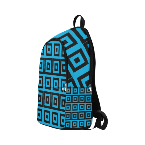 Blue-Black Pattern Fabric Backpack for Adult (Model 1659)