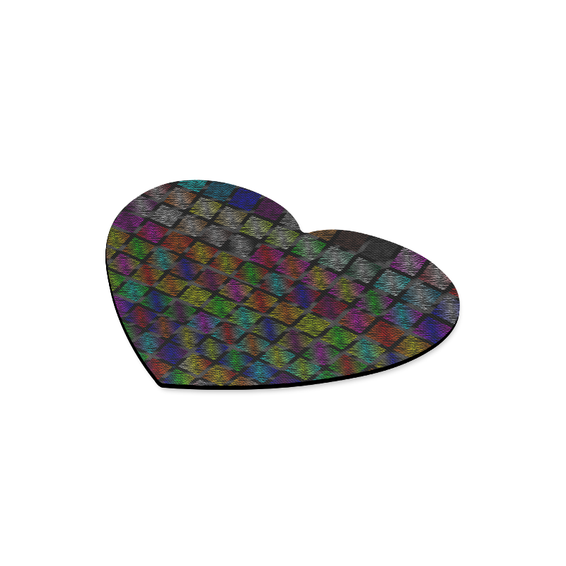 Ripped SpaceTime Stripes Collection Heart-shaped Mousepad