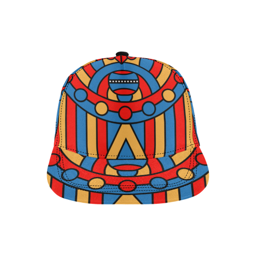 Aztec Maasai Lion Tribal All Over Print Snapback Hat D