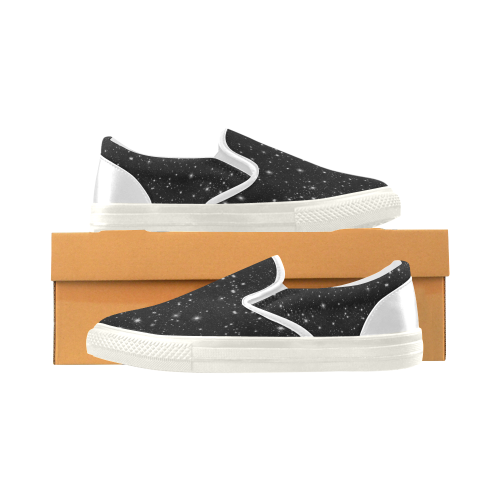 Stars in the Universe Men's Unusual Slip-on Canvas Shoes (Model 019)