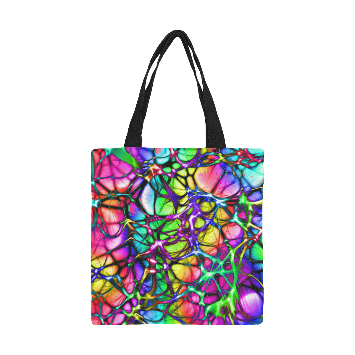 alive 5 (abstract) by JamColors All Over Print Canvas Tote Bag/Small (Model 1697)