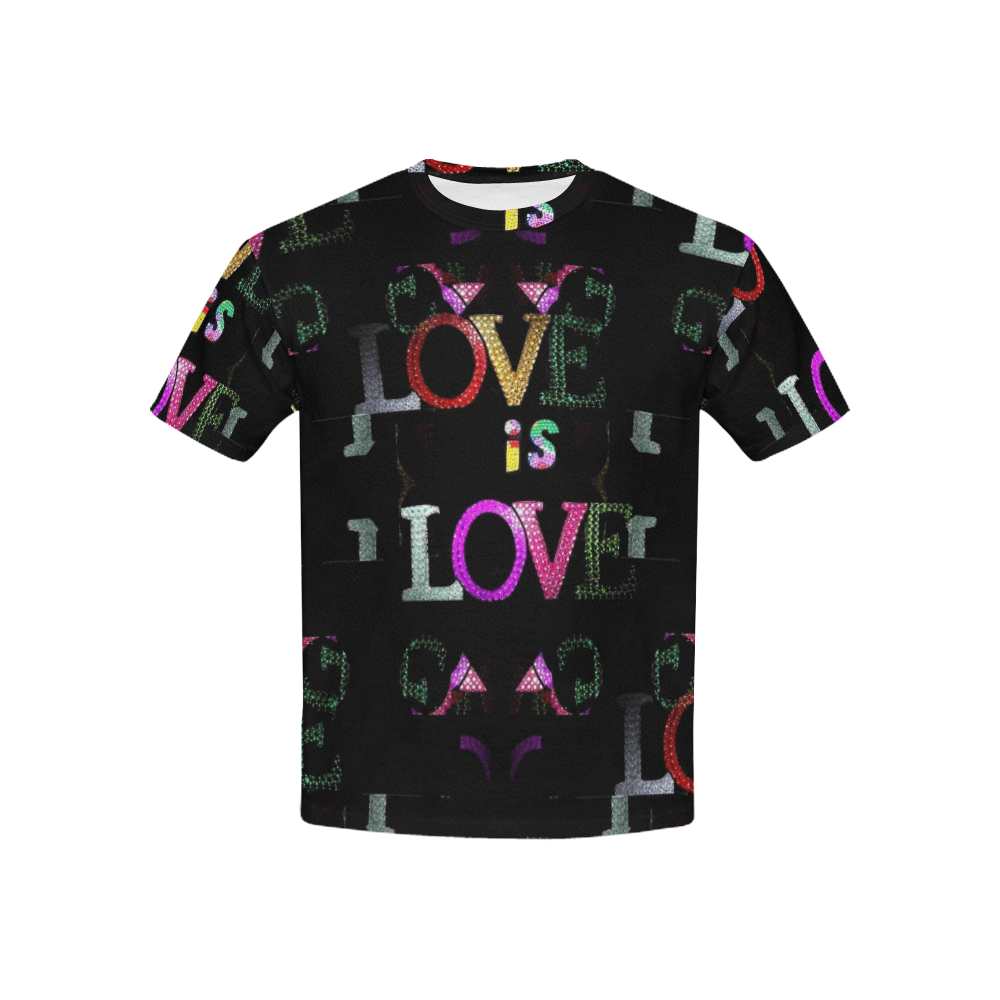 Love is Love by Nico Bielow Kids' All Over Print T-shirt (USA Size) (Model T40)