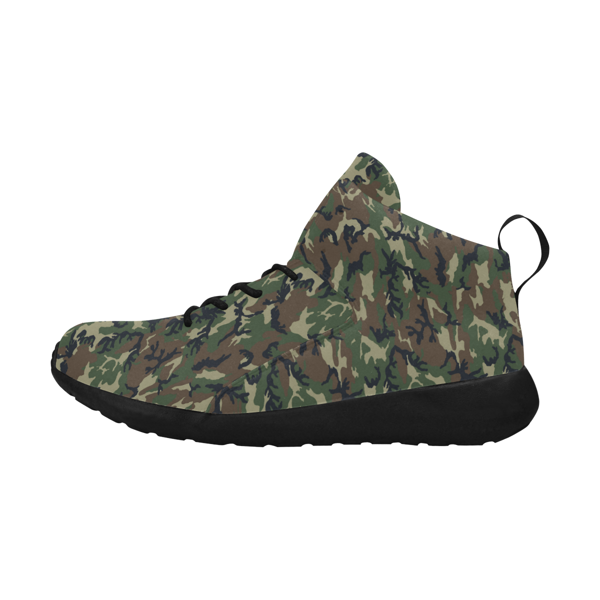 Woodland Forest Green Camouflage Women's Chukka Training Shoes (Model 57502)